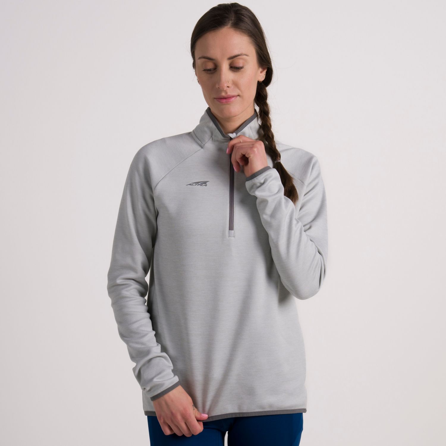 Altra Core 1/2 Zip Pullover Damen Grau | Schweiz-04512879