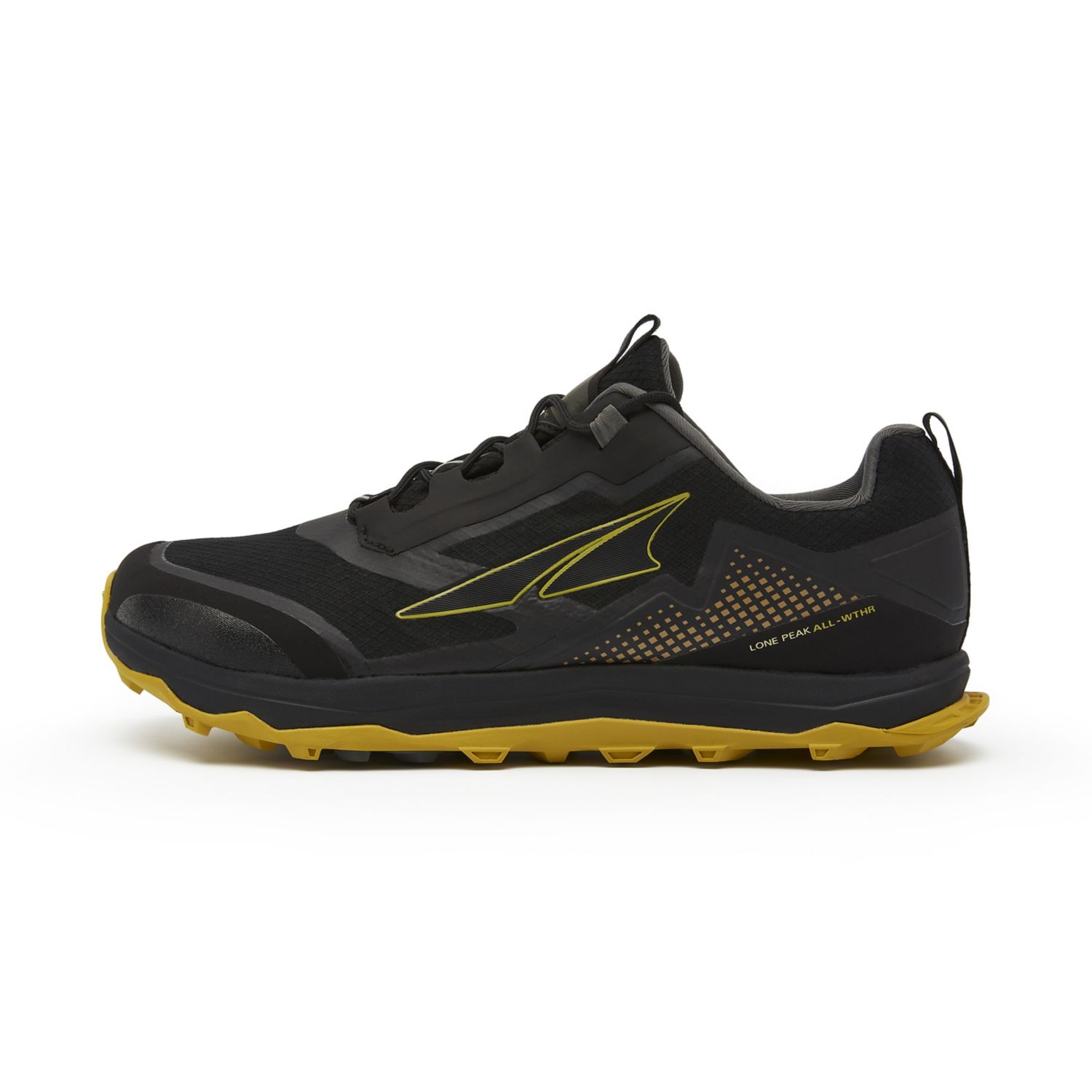 Altra Lone Peak All-wthr Low Trailrunning Schuhe Herren Schwarz Gelb | Schweiz-36147589